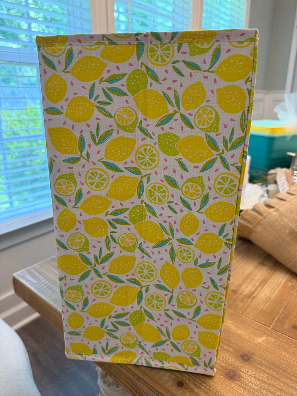 Scout Yellow Lemon Print Tote with Black Handles - Picture 8 of 8